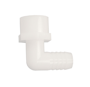 Adapters Plastic Elbow Female 1/2" FPT x 1/2" Barb product image