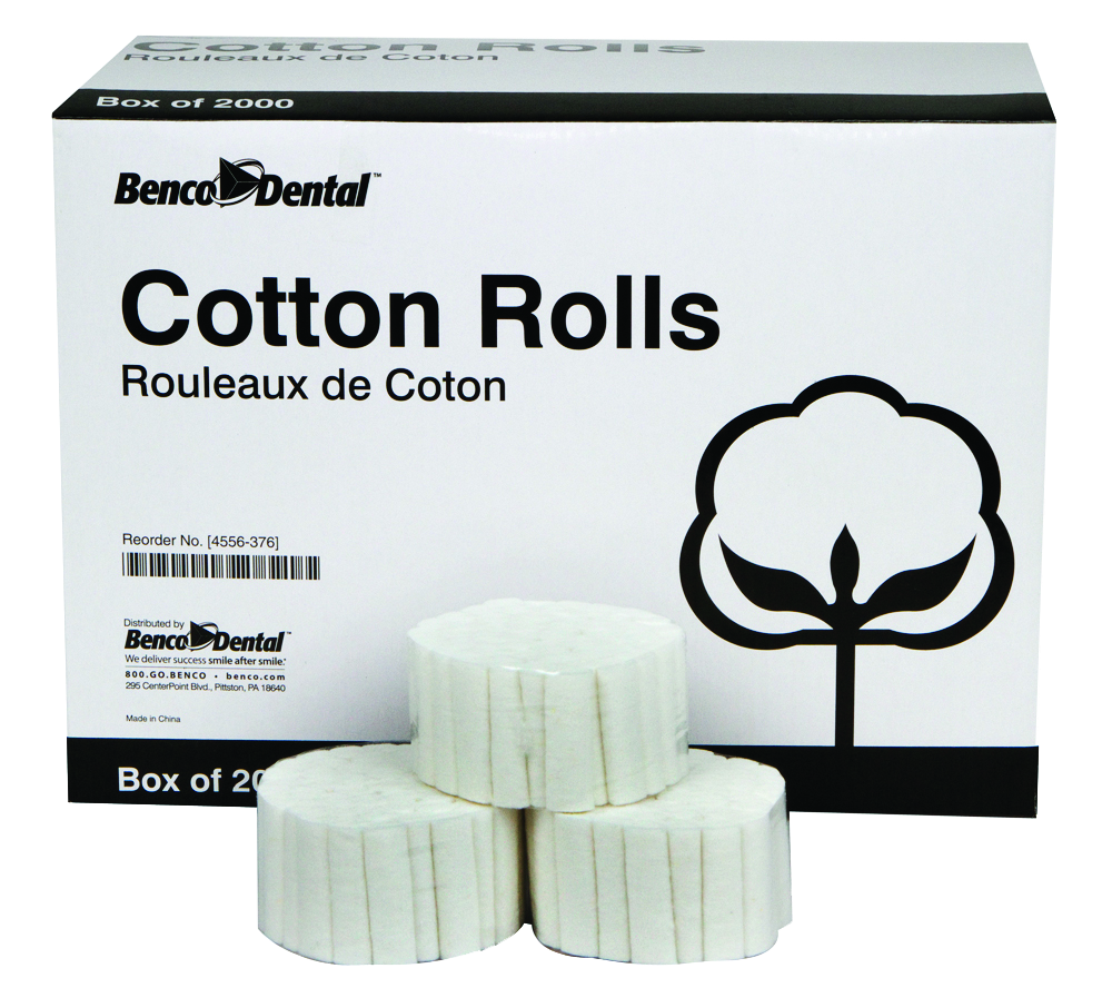 Premium Cotton Rolls, Size #2 (2000/box)