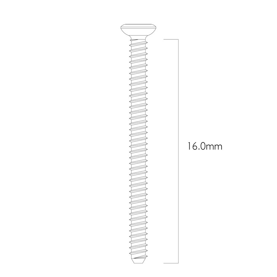 Surgery Bone Fixation Screw 1mm 16mm Length Pack of 10 product image