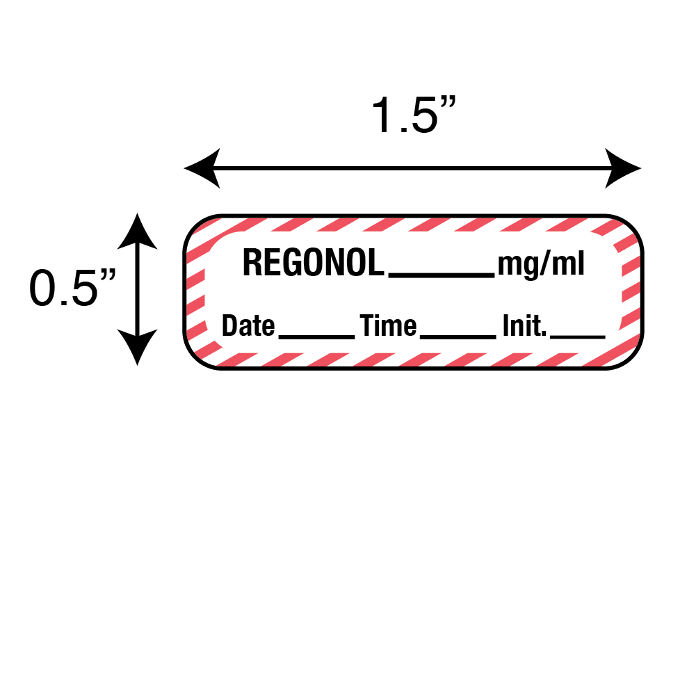 Anesthesia Labels - Regonol 1/Roll product image