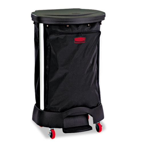 Rubbermaid® Step-On Linen Hamper Bag 13-3/8"W x 19-7/8"D x 29-1/4"H PVC-Lined Nylon Black product image