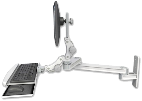 Medium T2 Paralink LCD Arm Wall Mount with Paralink Keyboard Tray product image