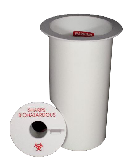 Greeno Large Thru Counter Sharps Container Holder | Benco Dental