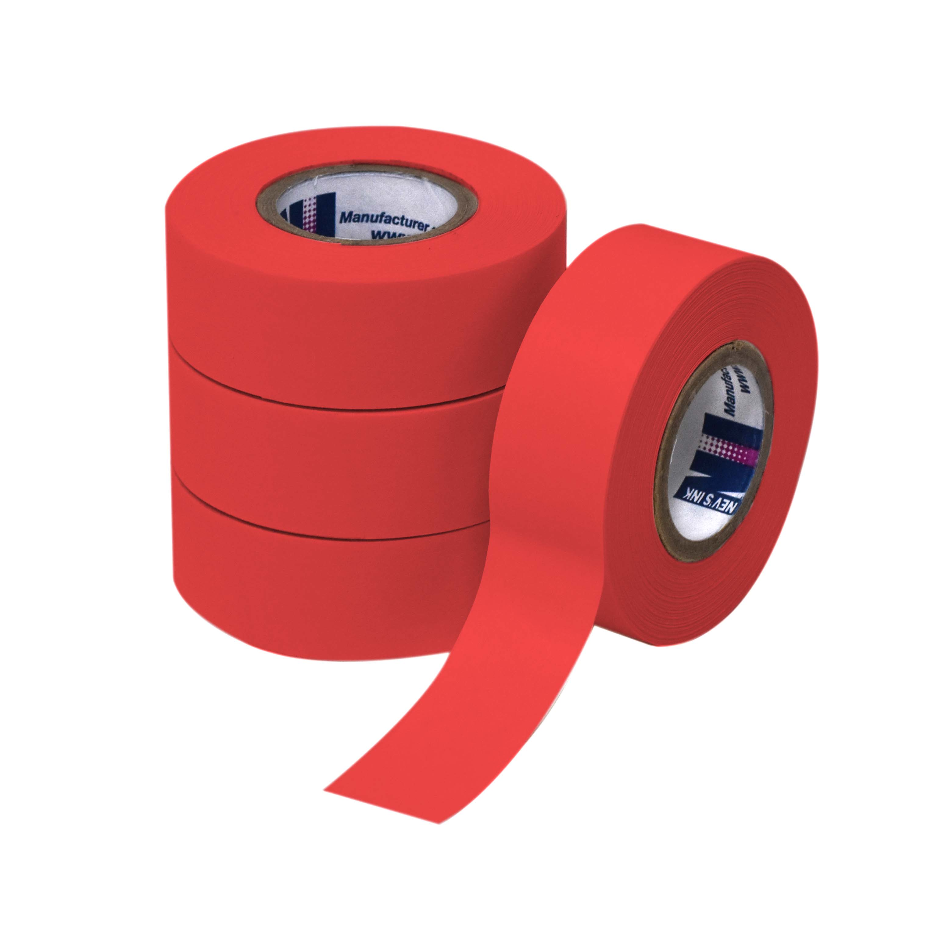 Red Labeling Tape 3/4" Wide x 500" Box of 4 product image