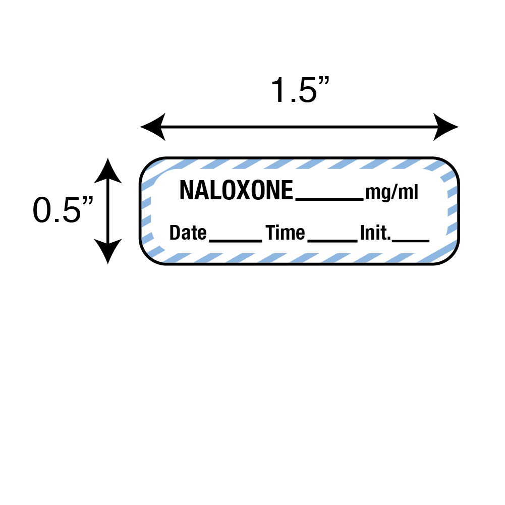 Anesthesia Labels - Naloxone 1/Roll product image