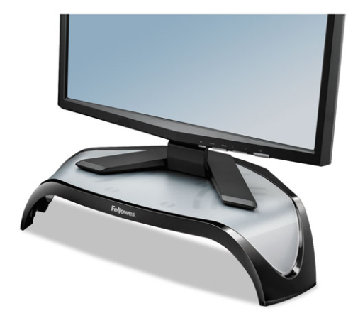Fellowes Smart Suites Corner Monitor Riser 18 1/2 x 12 1/2 x 5 1/8 Black product image