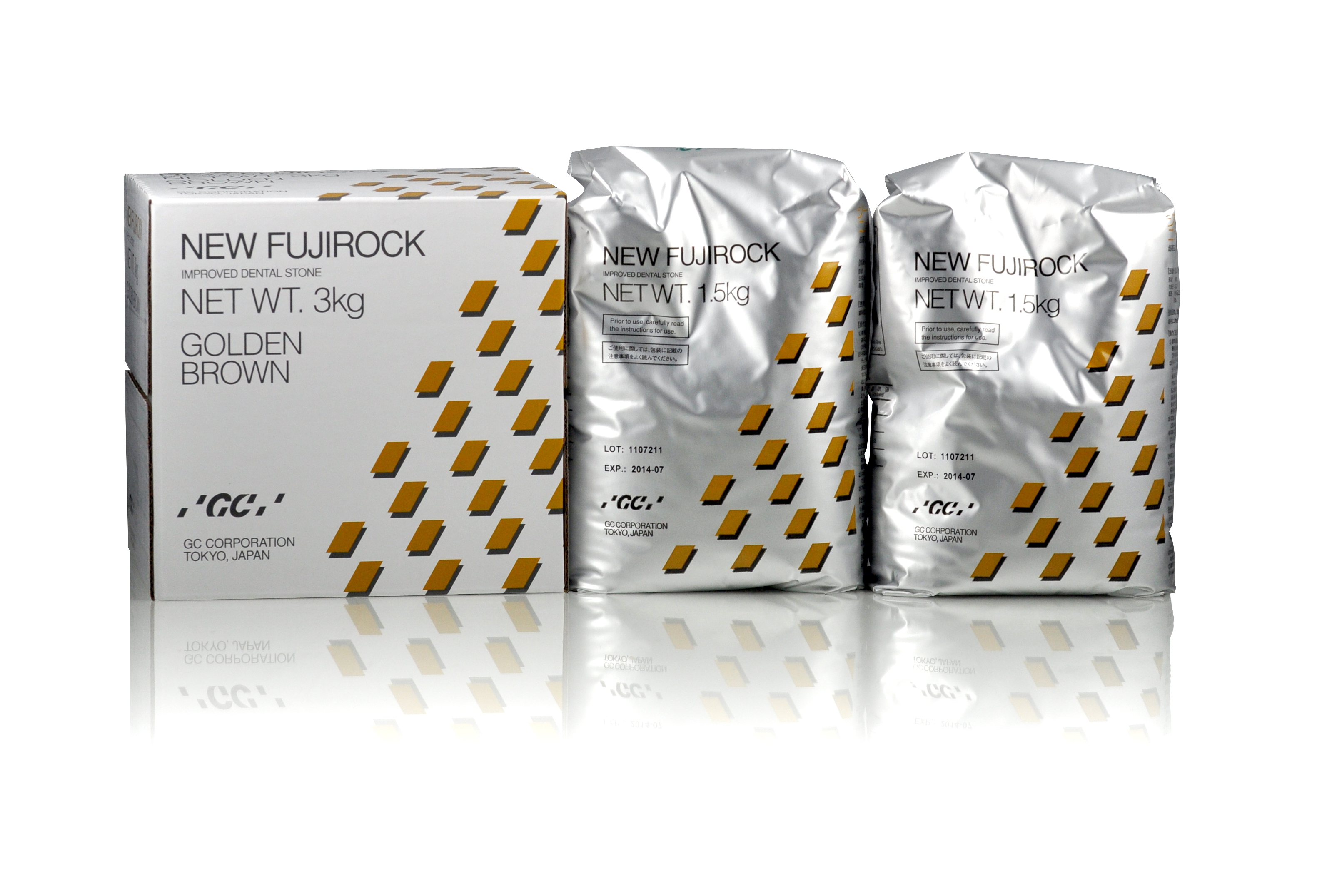 New FUJIROCK Fast Set Dental Die Stone Golden Brown 50lb | Benco