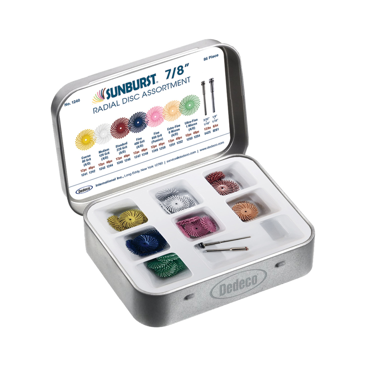 Sunburst 7/8" TC Disc Assortment (A/O) Kit of 86 thumbnail 2