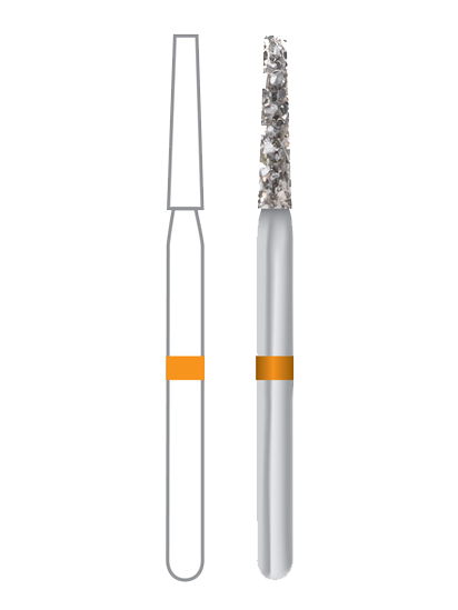 Midwest® #847/014 Ultra Coarse Multi-Use Diamond Taper Flat End FG Pack of 5 product image