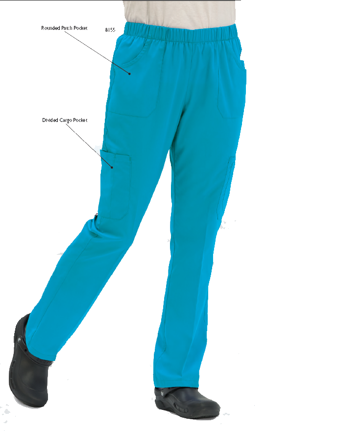 5555P Petite W123 by WonderWink - Comfort Waist Cargo Jogger Scrub