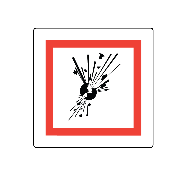 GHS Pictogram Label Explosive 4" x 4" 1/Roll product image