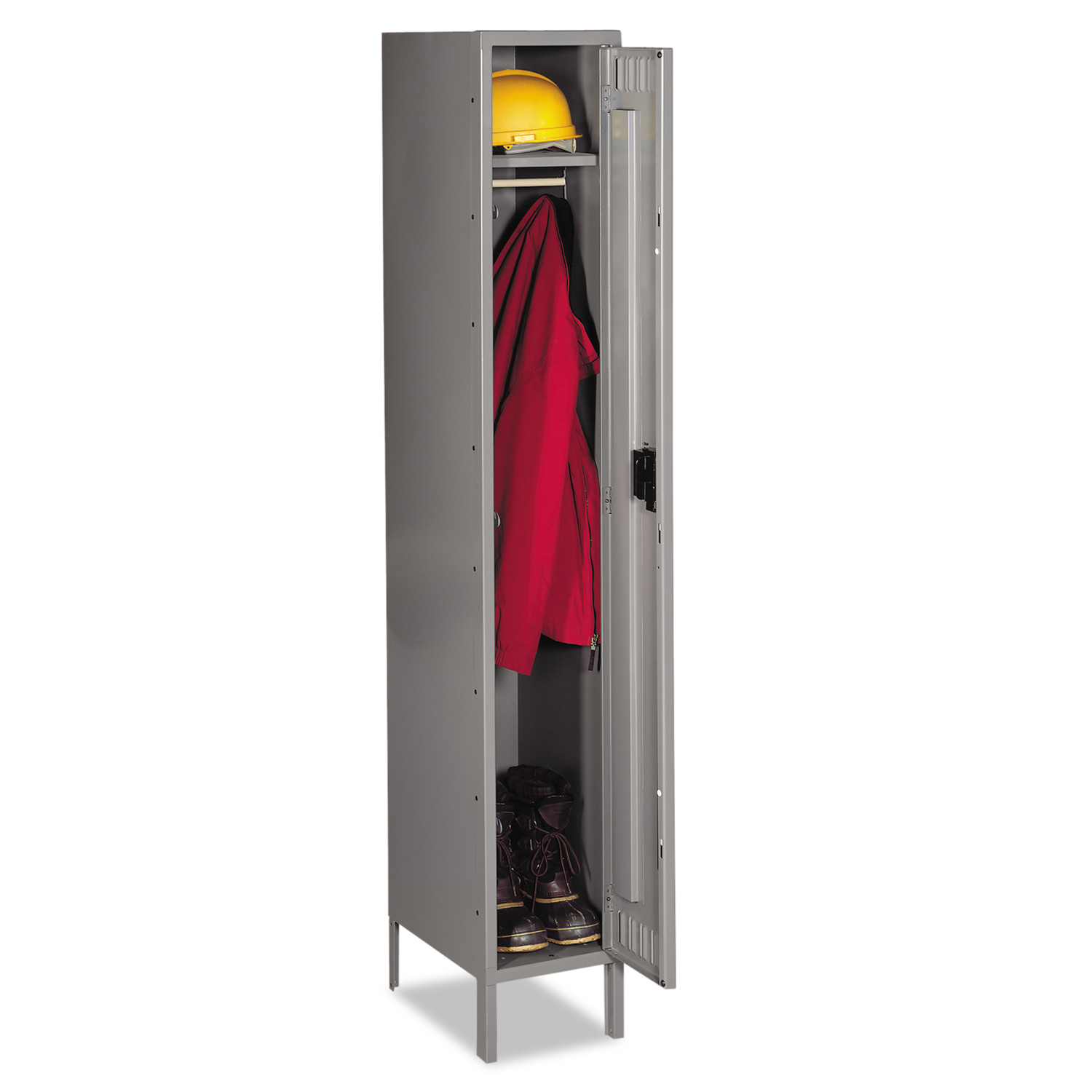 Tennsco Single Tier Locker with Legs Medium Gray 12W x 18D x 78H product image