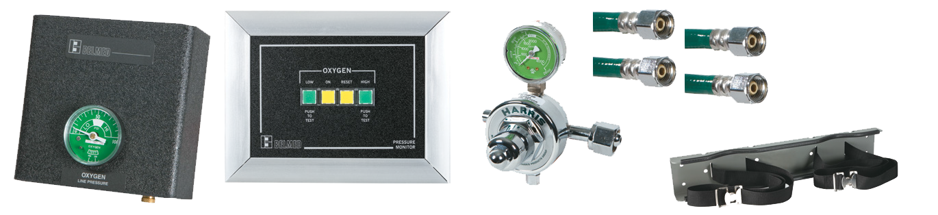 2 Oxygen Cylinders Wall Alarm System product image