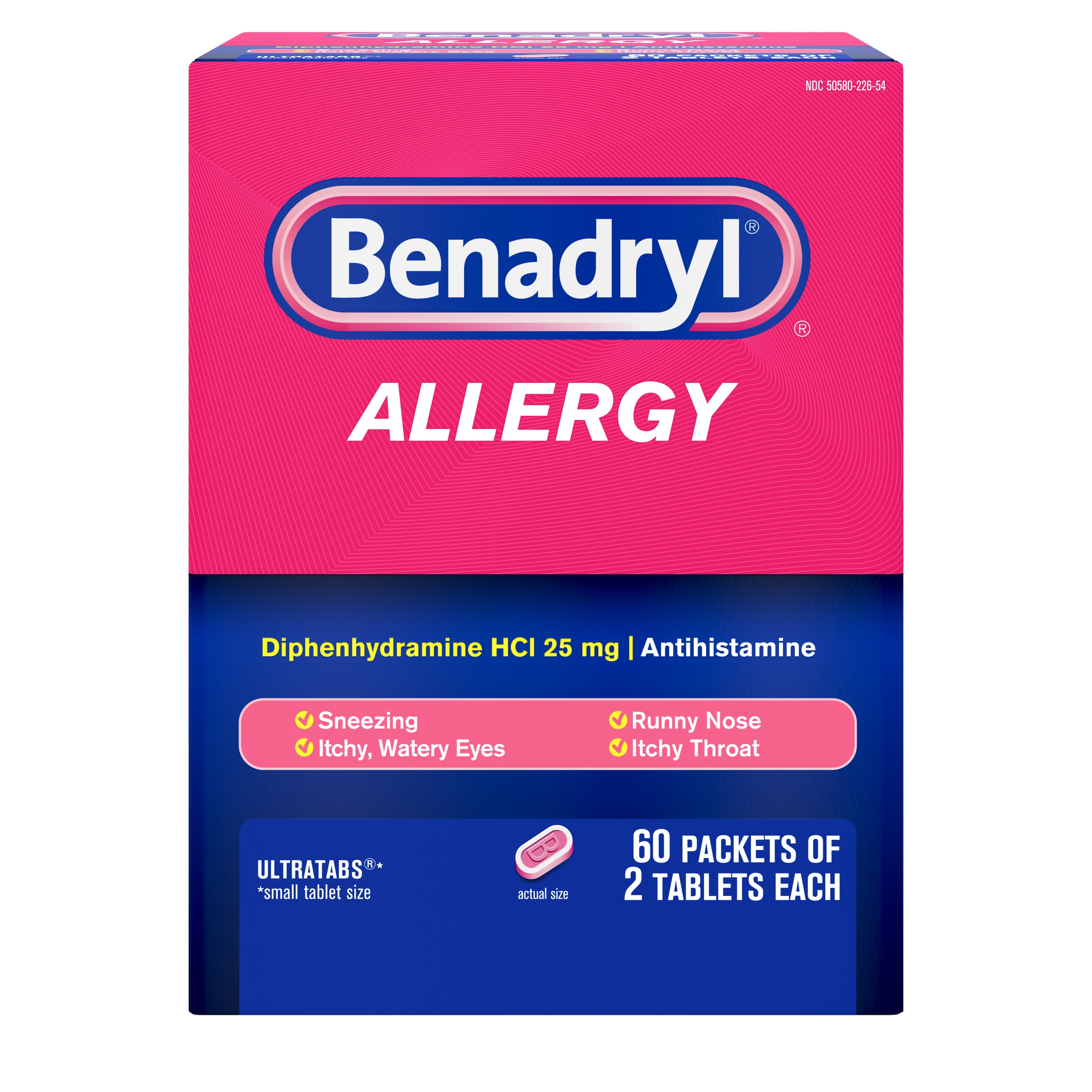 Benadryl Allergy Ultratabs 25mg Box of 120 | Benco Dental