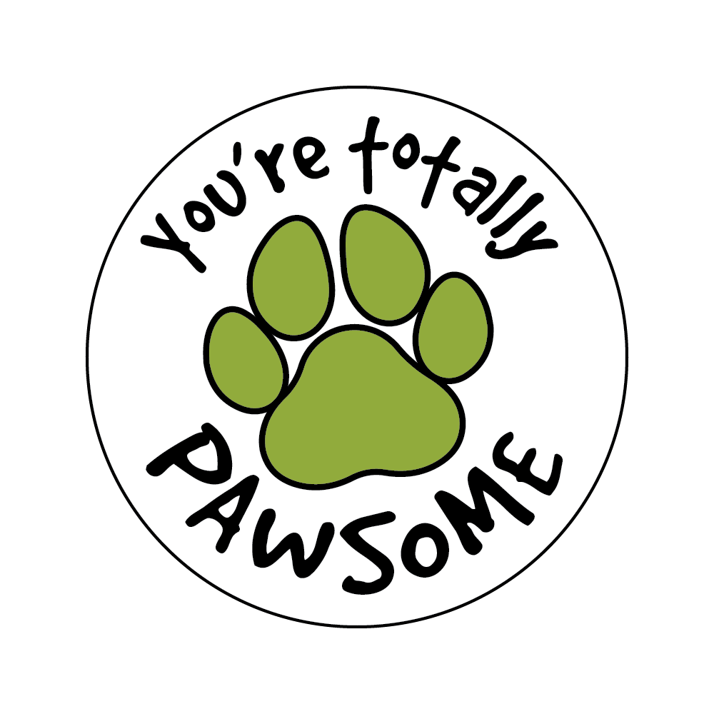 You're Totally Pawsome Label Roll product image