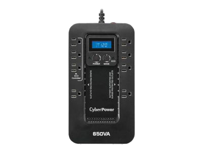 CyberPower EC Series EC650LCD UPS 390 Watt 650 VA product image