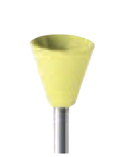 Alpen Composite Polishers, Shaping and Smoothing, RA, Cup, 6 mm, Fine, Yellow, 5/Pk, RP230063RA product image