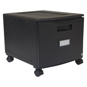 Single-Drawer Mobile Filing Cabinet 14-3/4"w X 18-1/4"d X 12-3/4"h Black product image
