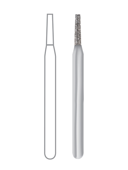 Midwest® #700D/010 Medium Multi-Use Diamond Flat End Taper FG Pack of 5 thumbnail 2