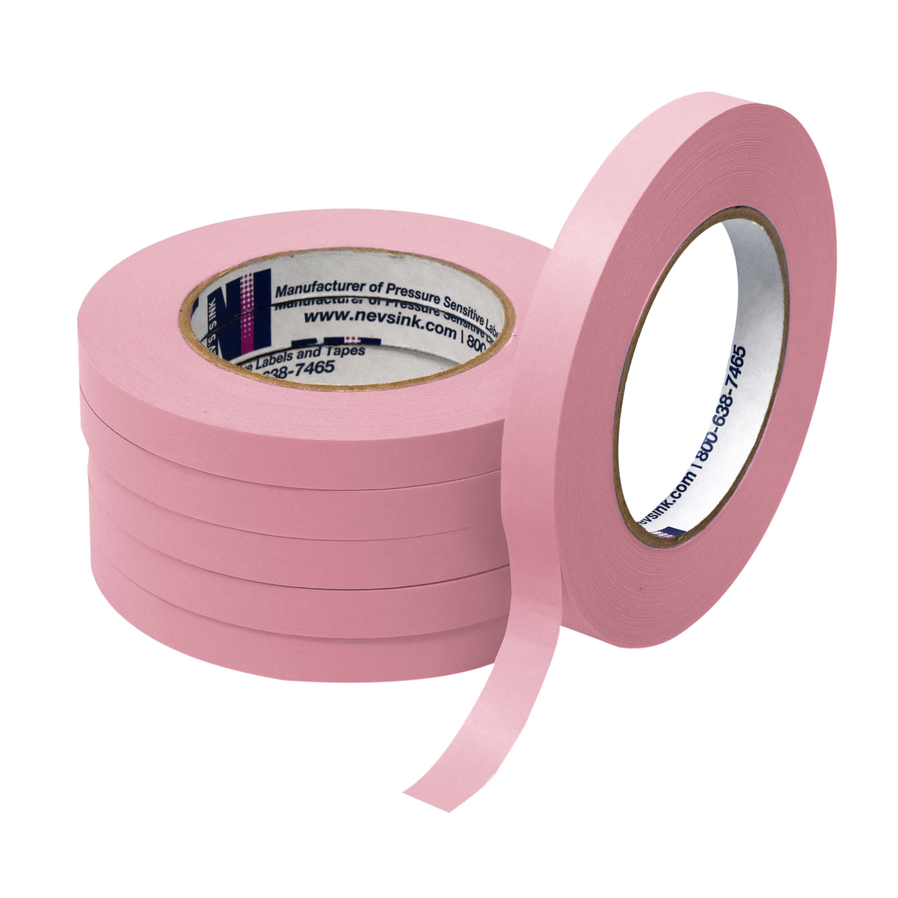 Pink Labeling Tape 1/2" Wide x 60yd Box of 6 product image