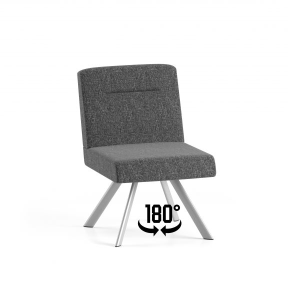 Willow Fully Upholstered Armless Swivel Guest Chair Grade 2 product image