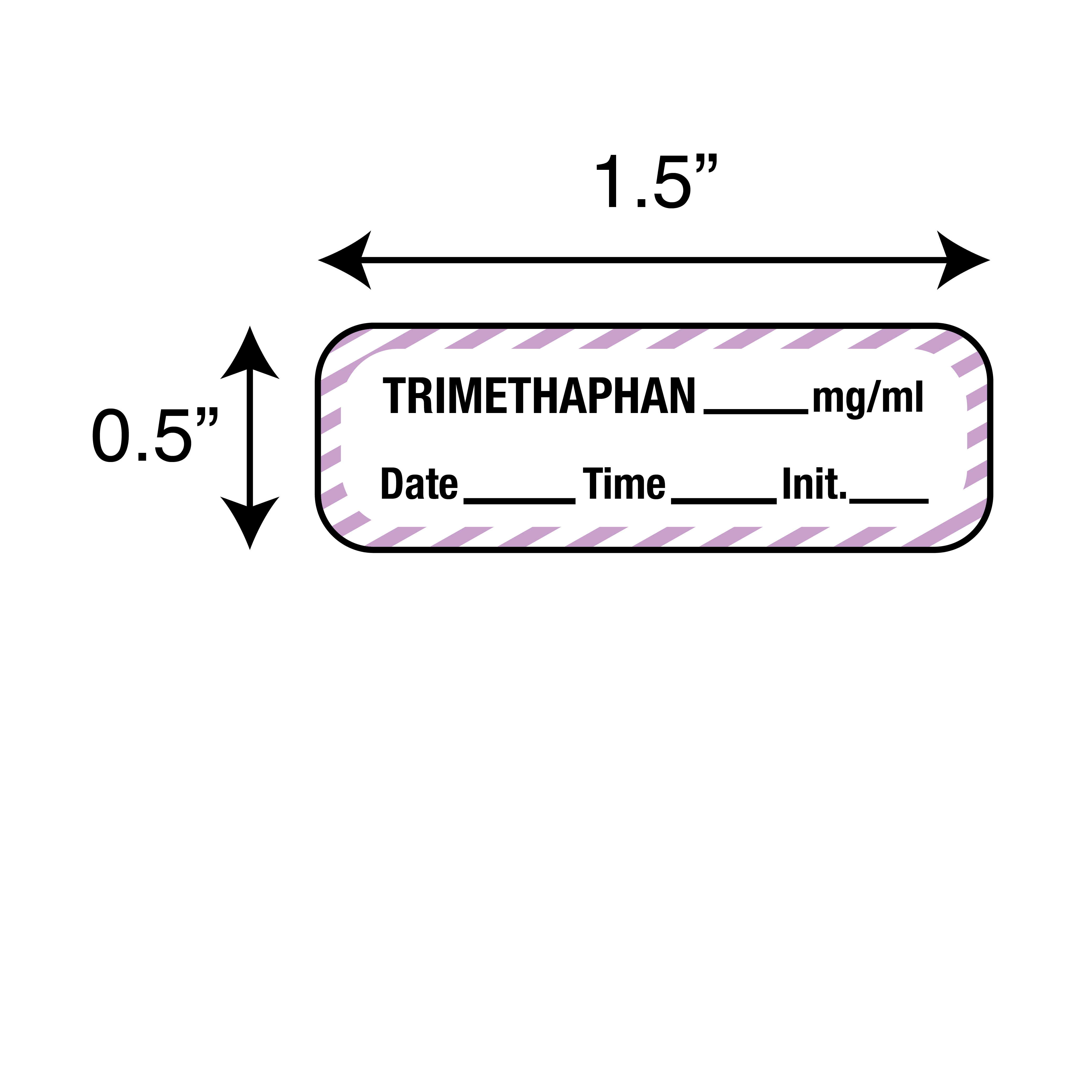 Anesthesia Labels - Trimethaphan 1/Roll product image