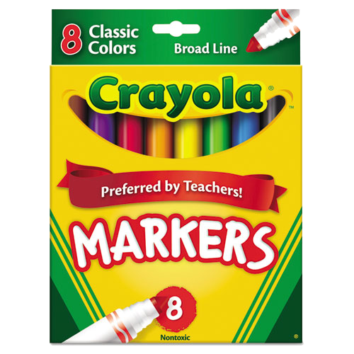 Crayola 8-Color Ultra-Clean Washable Marker Classpack - The Office Point