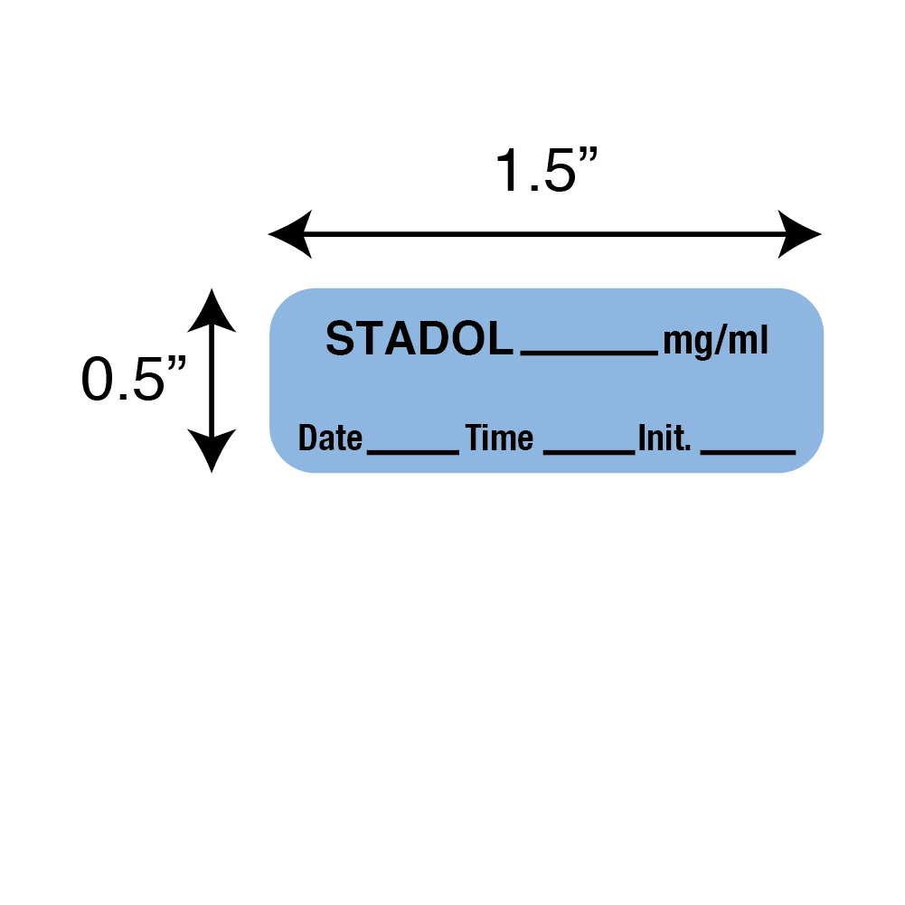 Anesthesia Labels - Stadol 1/Roll product image