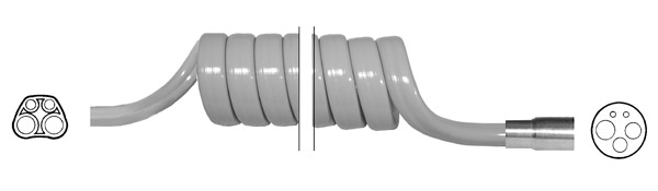 4 Hole Asepsis HP Tubing with Nut & Connector product image