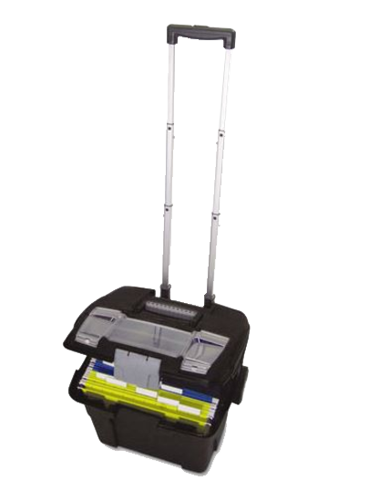 Storex Premium File Cart 15w x 16 3/8d x 14 1/4h Black product image