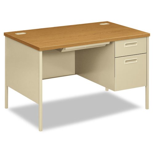 Metro Classic Right Pedestal Desk Harvest/Putty 48" product image