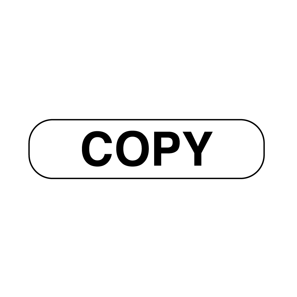 Information Labels - Copy White with Black 1/Roll product image