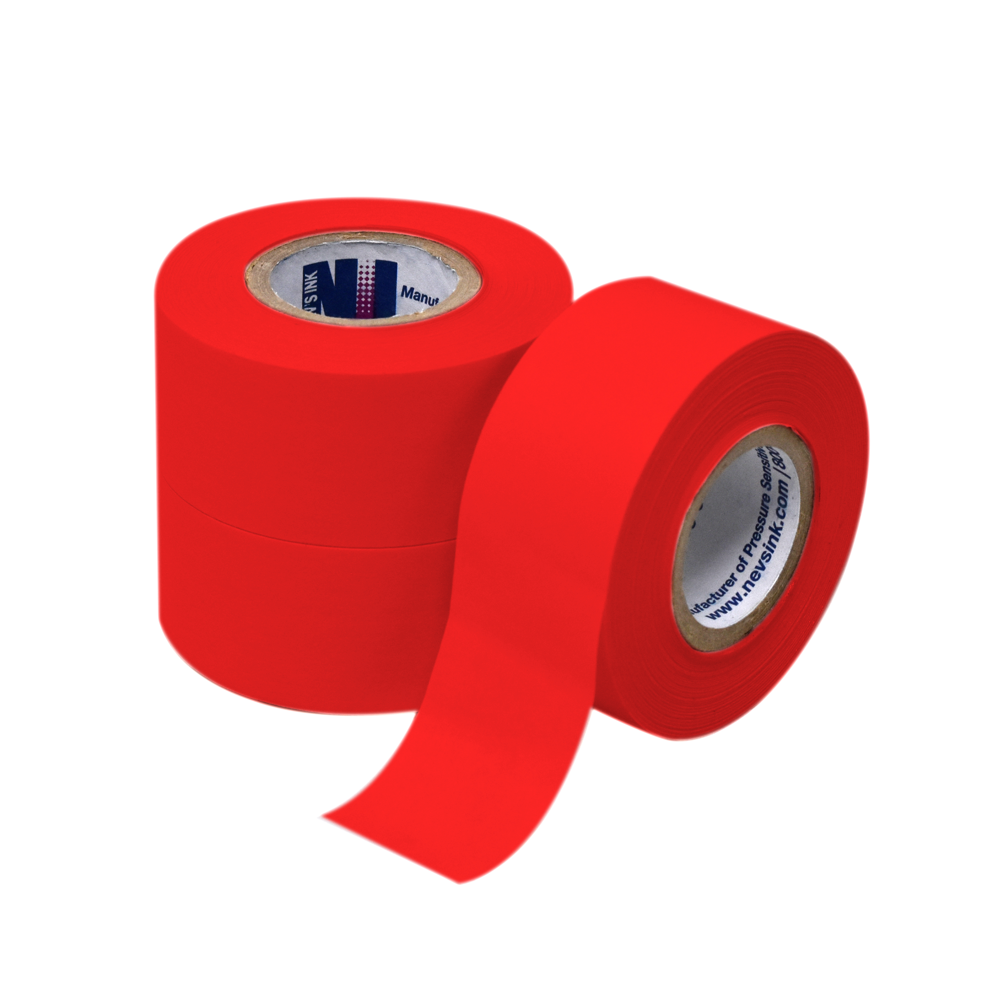Red Labeling Tape 1" Wide x 500" Box of 3 product image