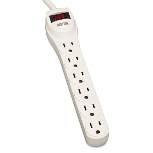 Tripp Lite Protect It! Home Computer Surge Protector 6 Outlets 2ft Cord 180 Joules product image