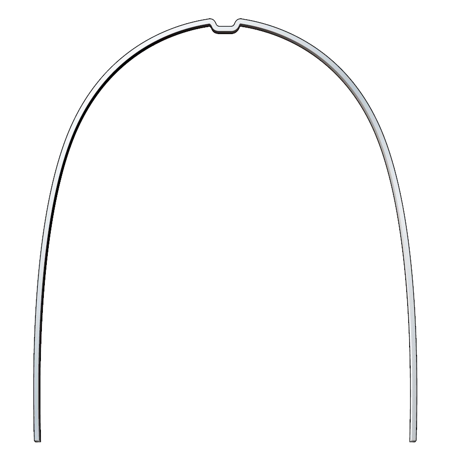 rematitan® LITE Ideal Arches Rectangular Narrow Form with Dimple Maxillary 17 x 25 Orange Pack of 10 product image