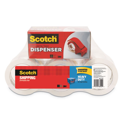 Scotch Clear 3850 Heavy-Duty Packaging Tape 1.88" x 54.6yds Pack of 6 product image