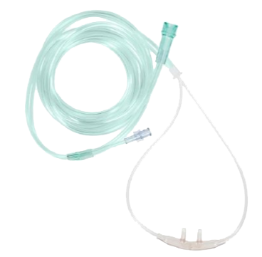 ETCO2 Oral Nasal Sampling Cannula with O2 With Oxygen Delivery McKesson Brand Adult Curved Prong or NonFlared Tip Box of 25 product image