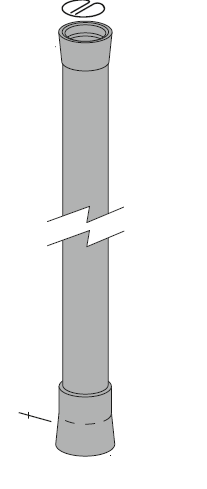Tailpiece Standard HVE OTC White product image