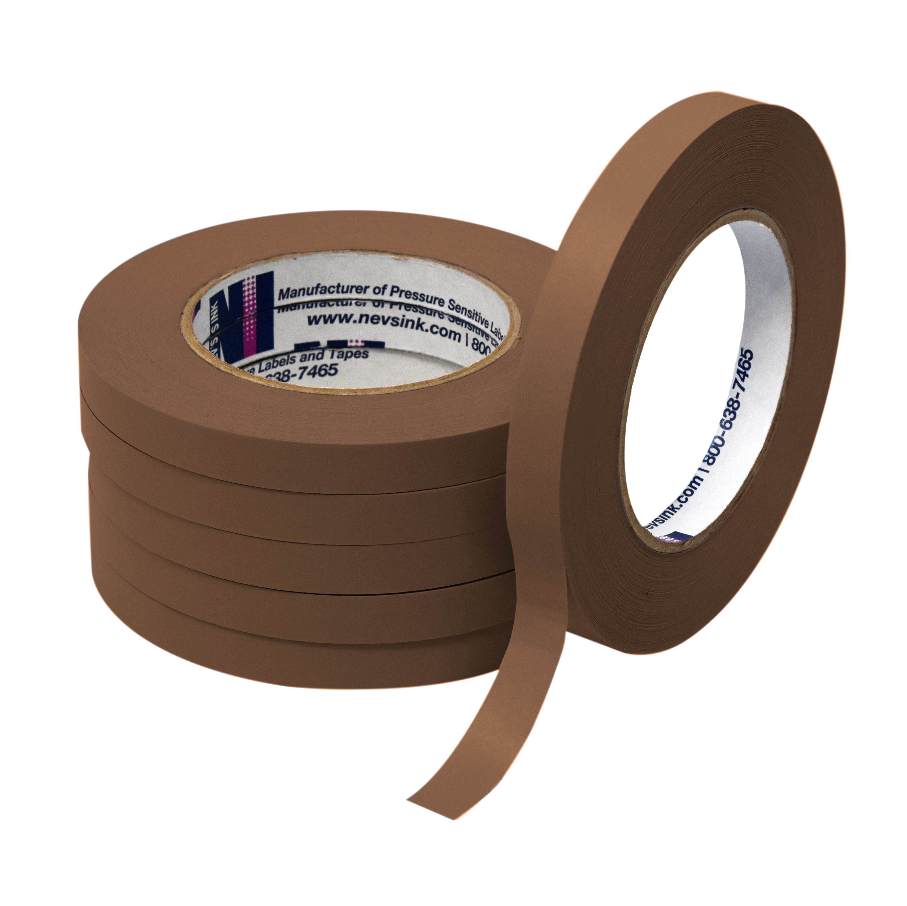 Brown Labeling Tape 1/2" Wide x 60yd Box of 6 product image