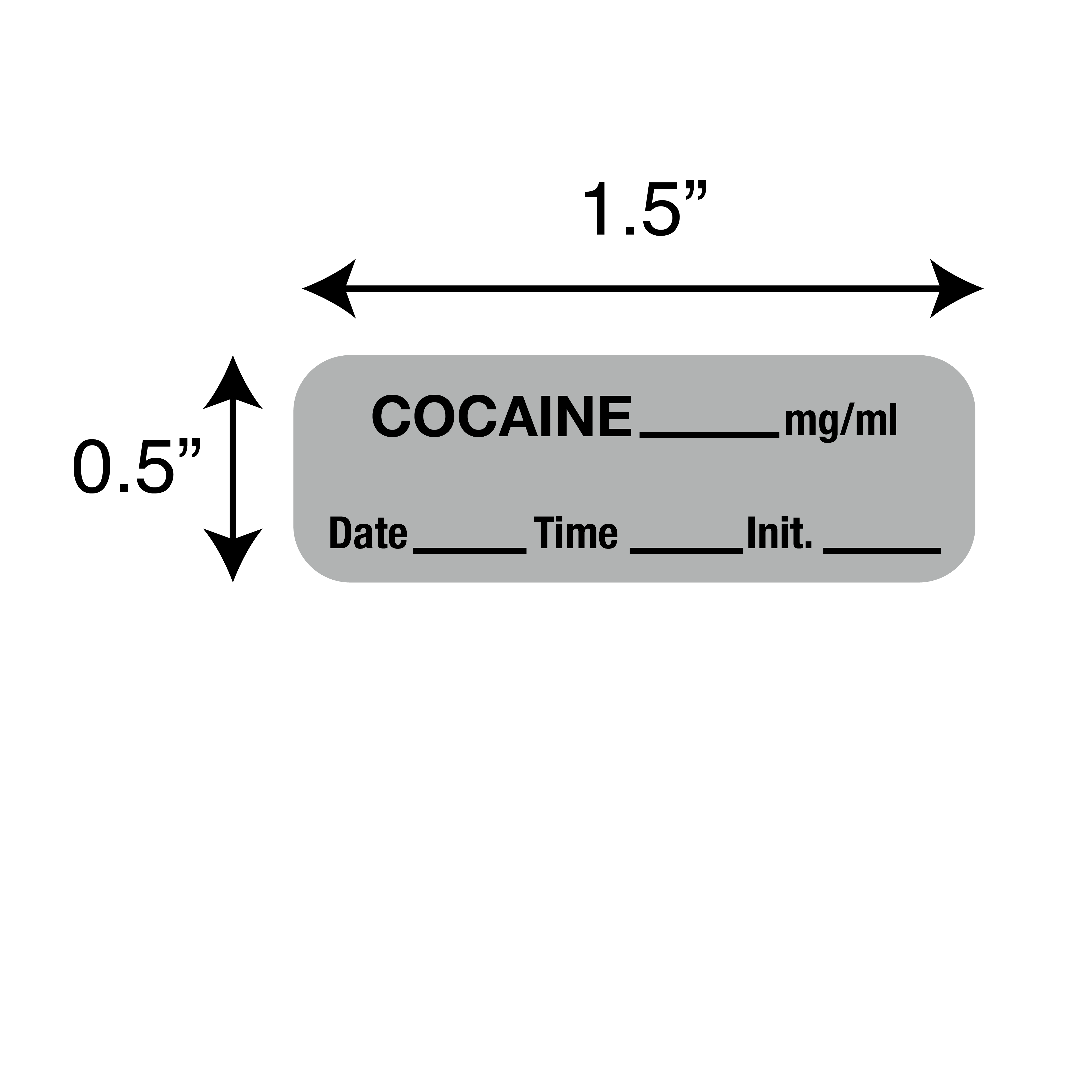 Anesthesia Labels - Cocaine 1/Roll product image