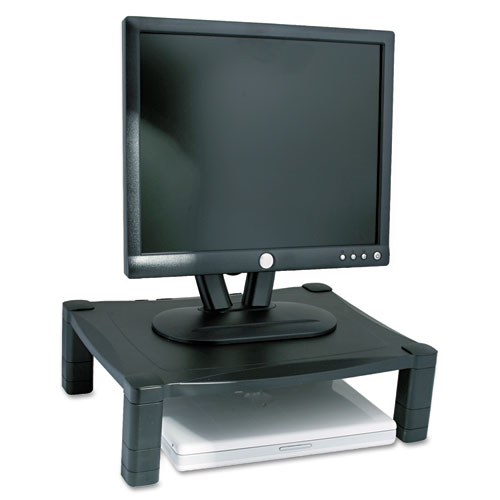 Kantek Single Level Height-Adjustable Stand 17 x 13 1/4 x 3 to 6 1/2 Black product image