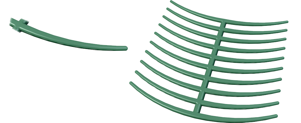 #RK Standard Ring Clasps Curved Green Box of 200 product image