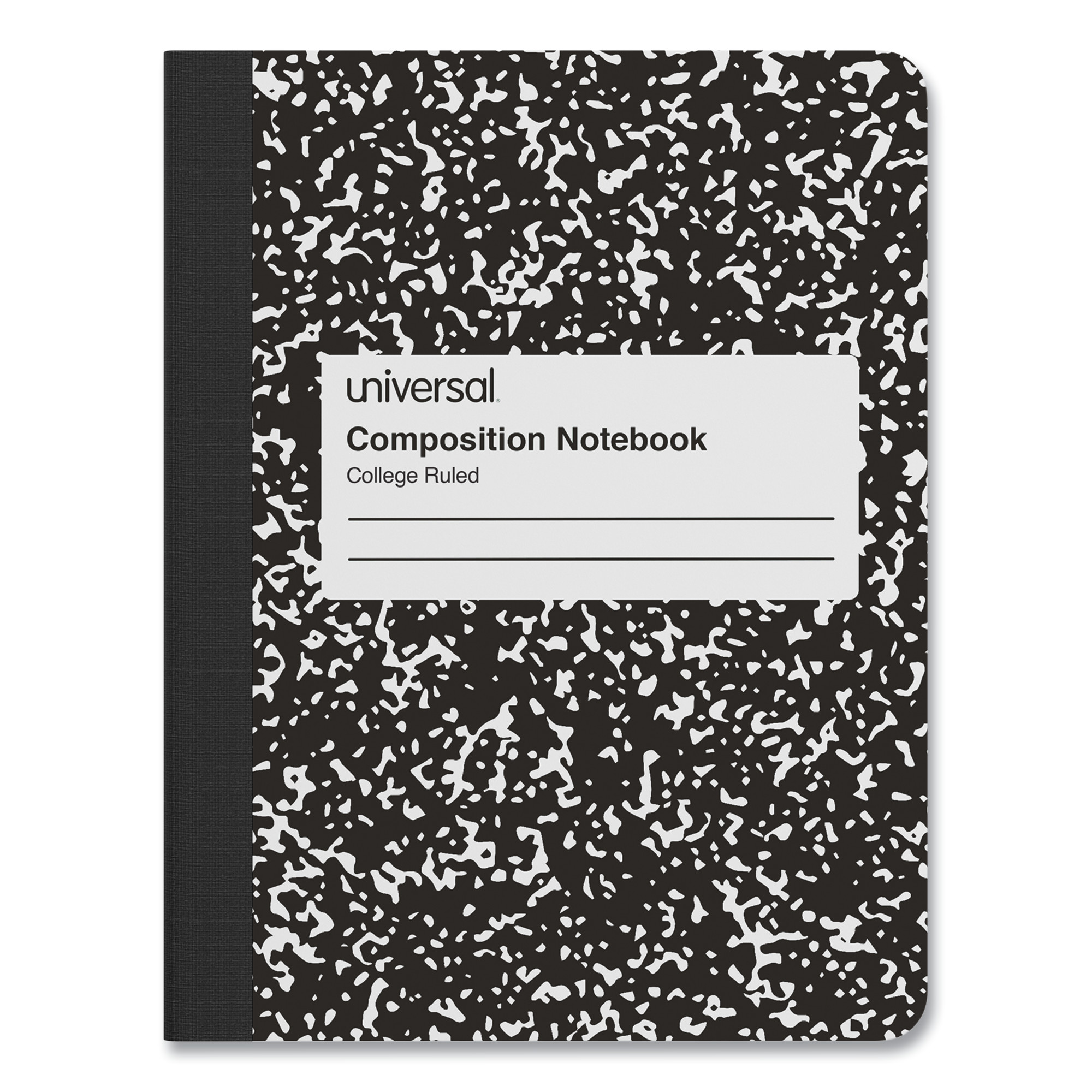Universal Composition Book Medium/College Rule Black Marble Cover 9.75 x 7.5 100-Sheets product image