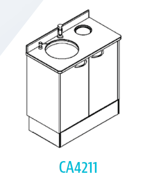 Series 4  31" Side Storage Cabinet 32" Tall 15" Deep 28" Sink Left product image