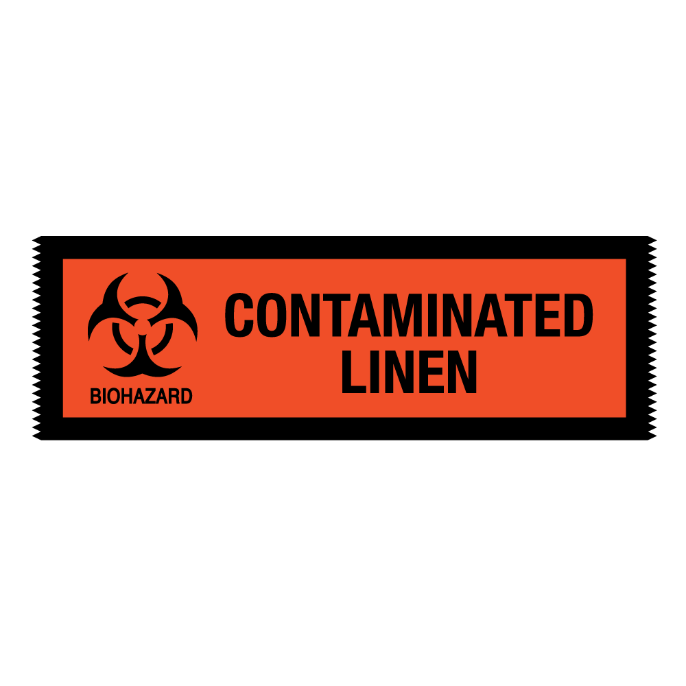 Biohazard Contaminated Linen Label Roll product image