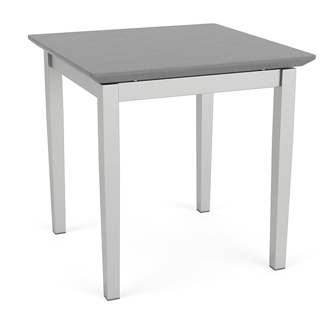 Lenox Steel Waiting Reception End Table Metal Frame 20x20" Solid Surface Top product image