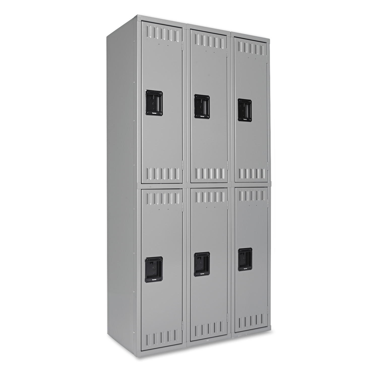 Tennsco Double Tier Locker Triple Stack Medium Gray 36W x 18D x 72H product image