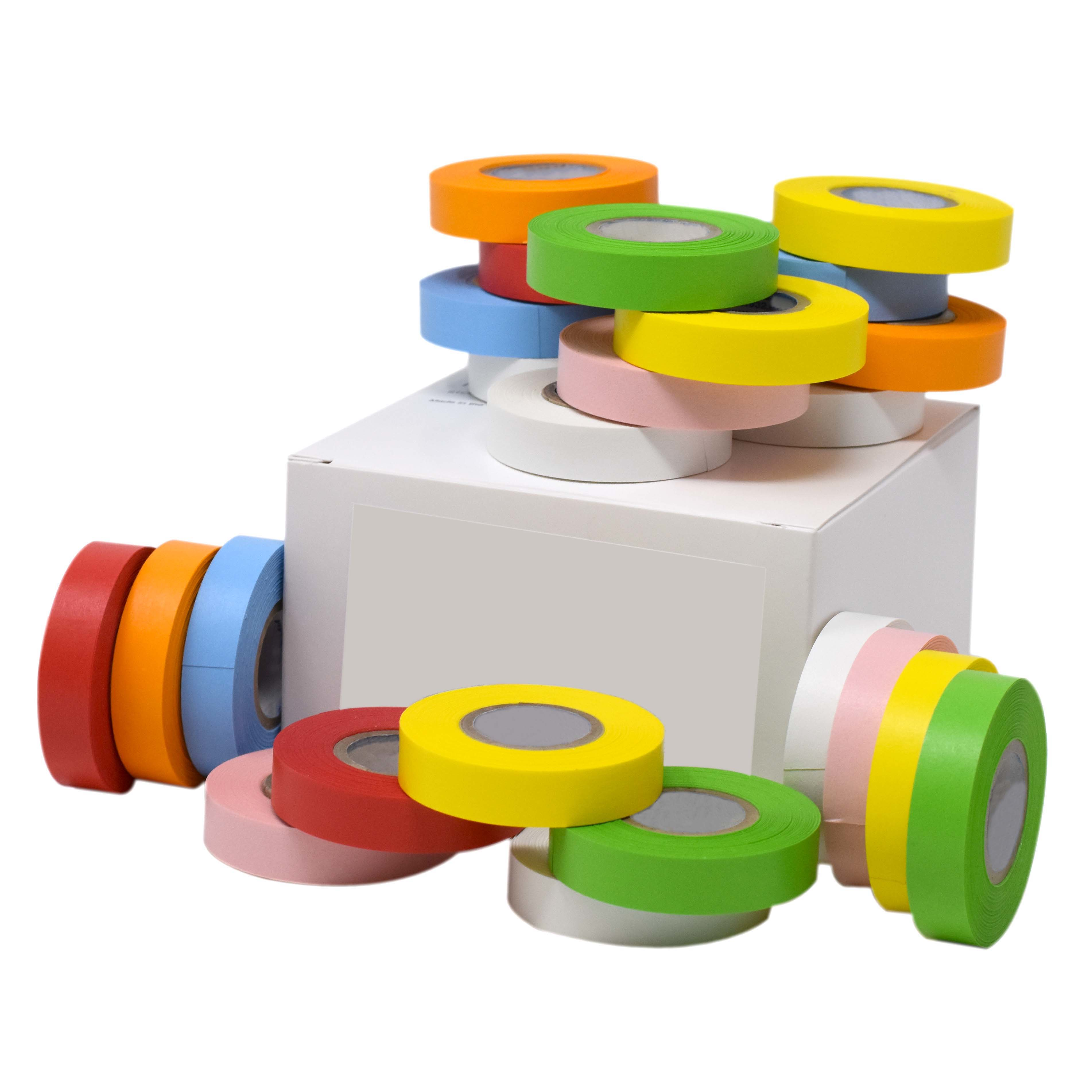Rainbow Labeling Tape 1/2" Wide x 500" Case of 24 product image