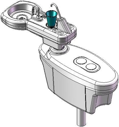 A6870 Cuspidor Stand Alone Less Assistant's Instruments Arm product image