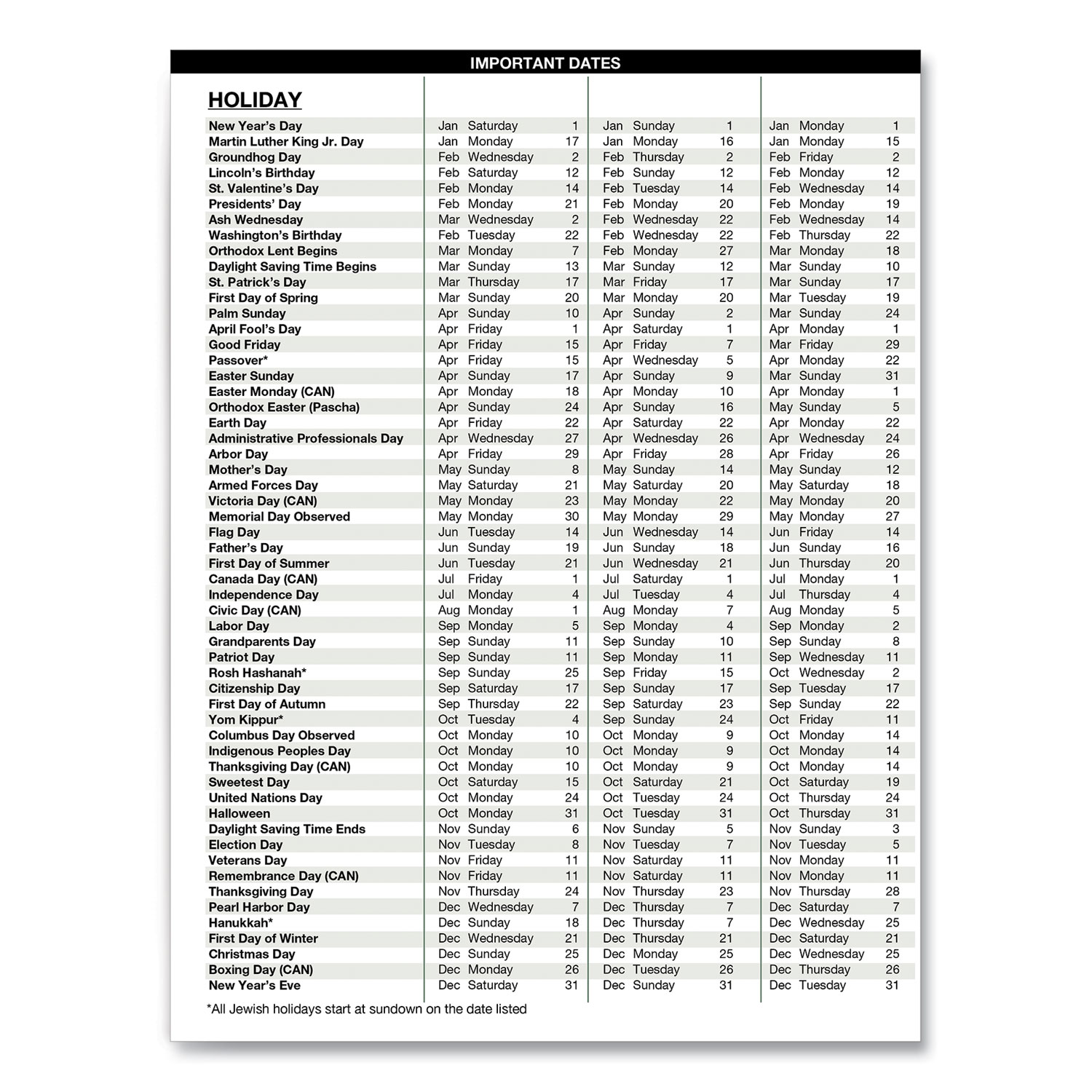 Recycled Professional Weekly Planner 15-Minute Appts 11 x 8.5 Black Wirebound Soft Cover 24-Month: Jan 2025 to Dec 2026 product image